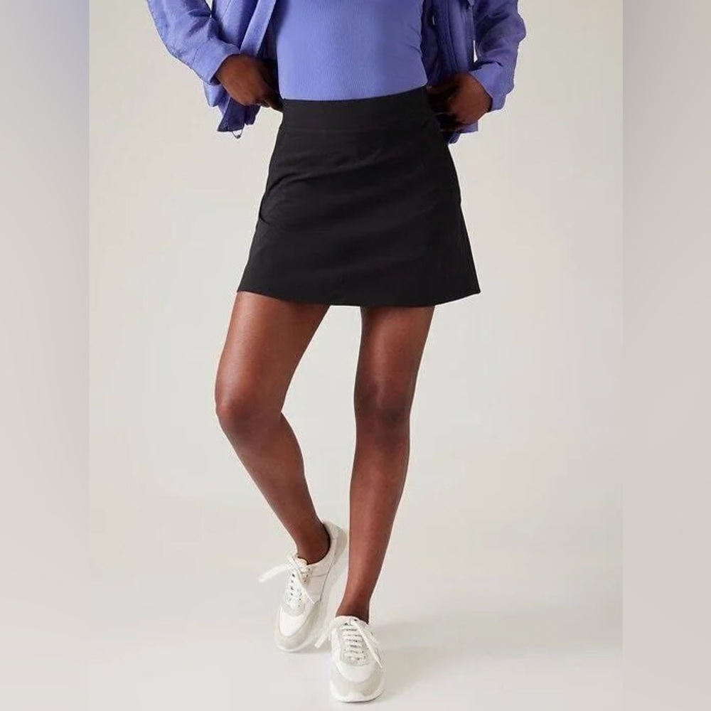Athleta Brooklyn Heights High Rise Skort in Black Size 14